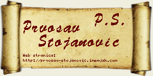 Prvosav Stojanović vizit kartica